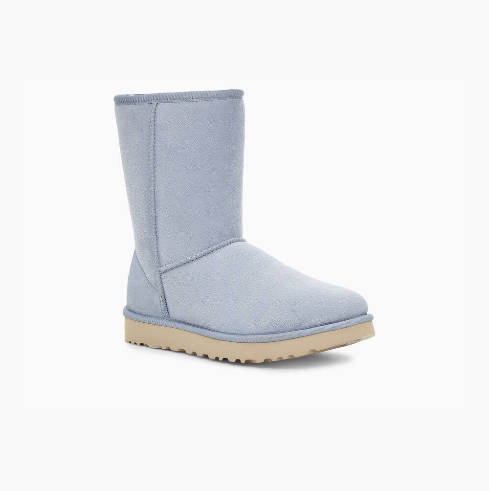 UGG Classic Short II Light Blue Boots for Women (NYKA61820)